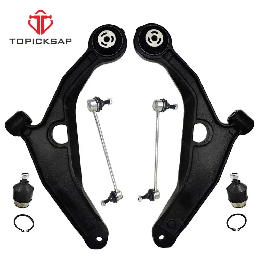 

TOPICKSAP 6PCS Front Lower Control Arm Ball Joint & Sway Bar Link Kit For Chrysler 200 Sebring Dodge Avenger FWD 2007-2014