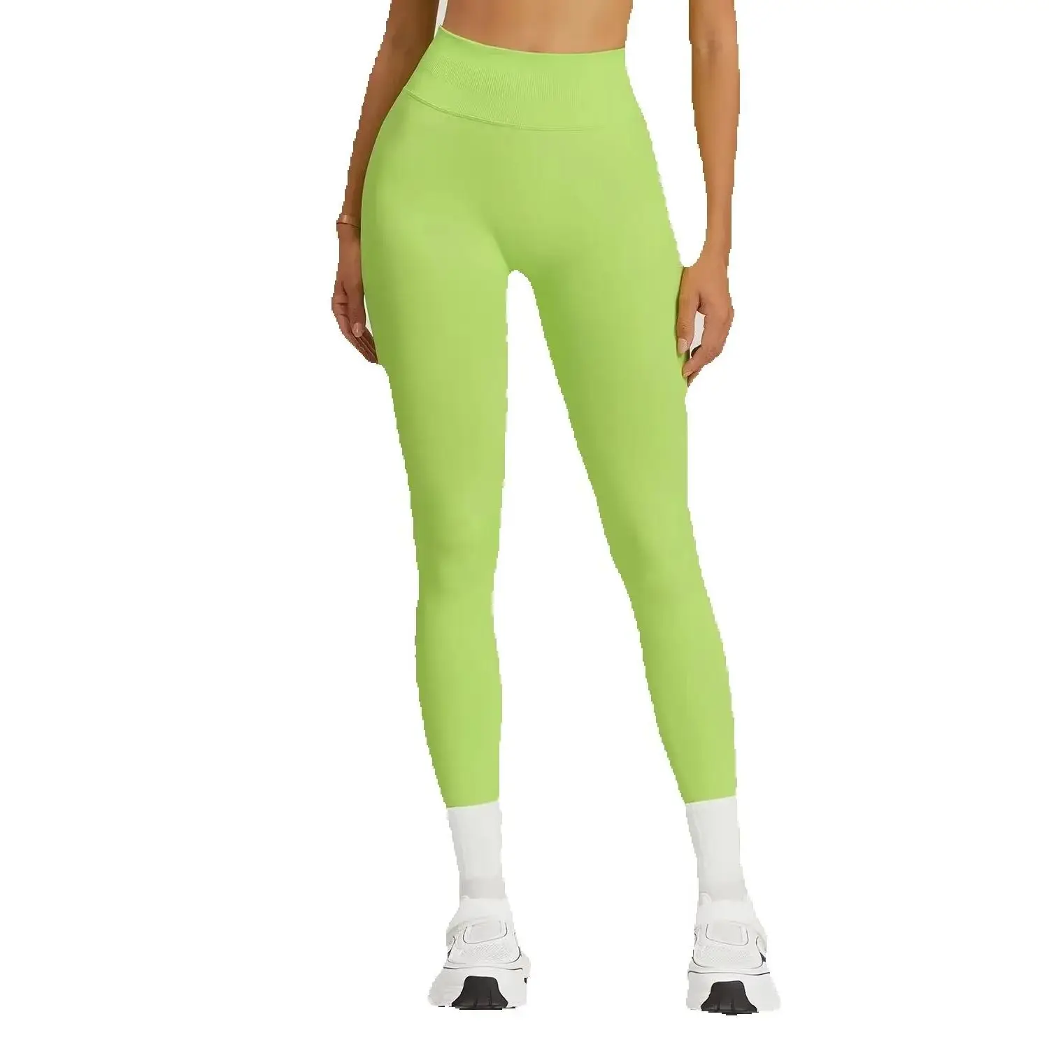 

Women Seamless Sports Leggings High Waisted Ribbed Elastic Leggings For Yoga Gym Jogging And Fast Drying Strengthening Leggings