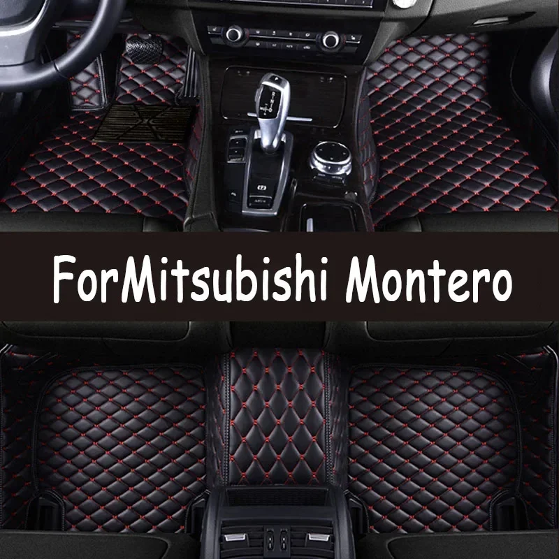 

Автомобильные коврики для Mitsubishi Montero Outlander Airtrek CU ZE ZF 2001 ~ 2006 Кожаные коврики Ковры Автомобильные аксессуары 2002 2003 05