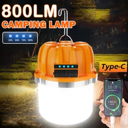 200W Portable LED Camping Light 3 Modes Lighting USB Rechargeable Tent Lamp Outdoor Waterproof Camping Hiking Night Lantern