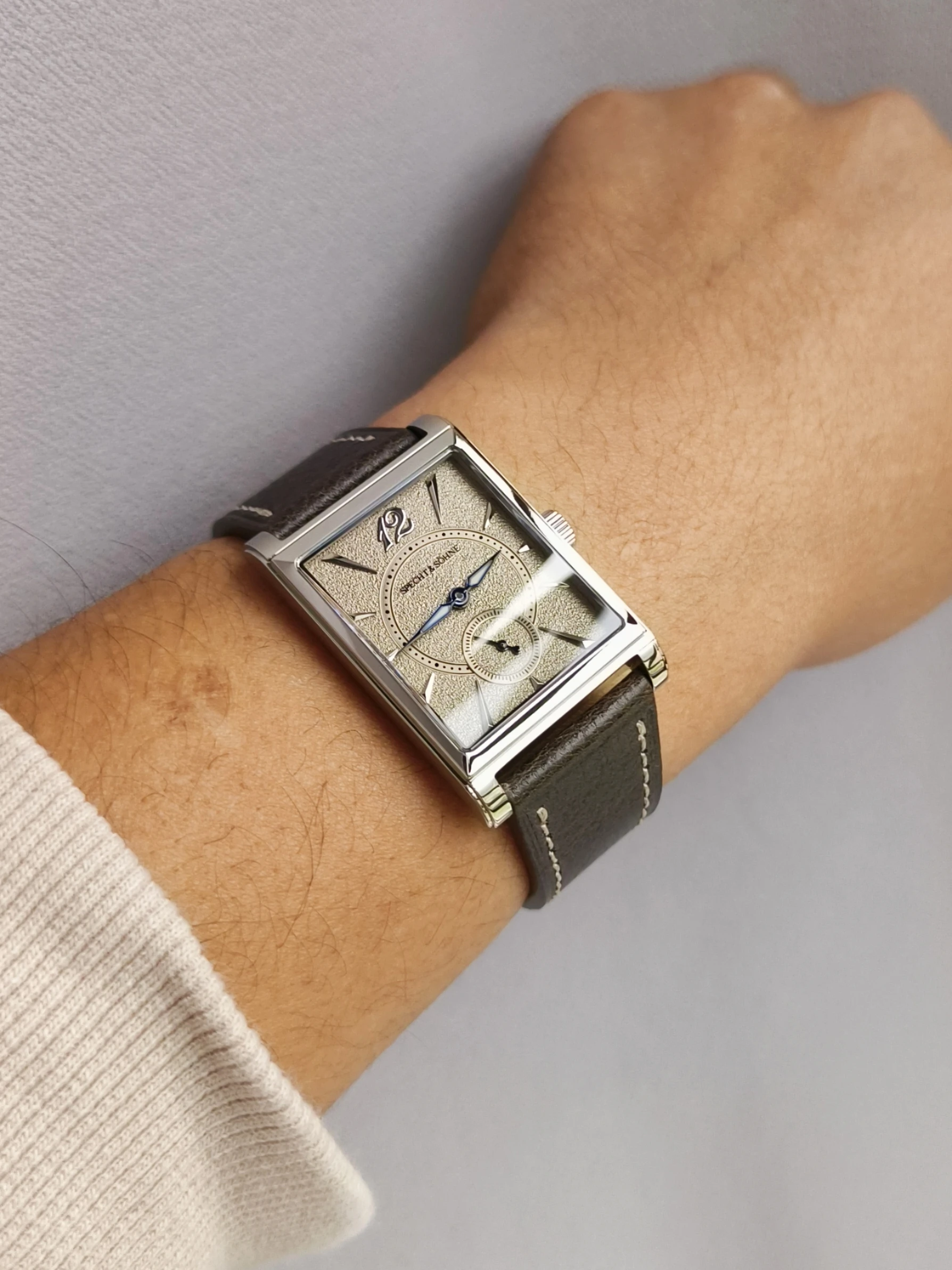 2026 Specht&Söhne Ultra Thin 7.5mm Rectangular Watch Japan Quartz