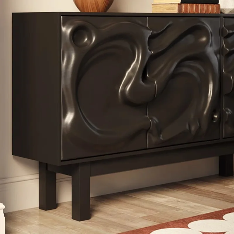 

Italian creative side cabinet entrance entrance Italian original design abstract art