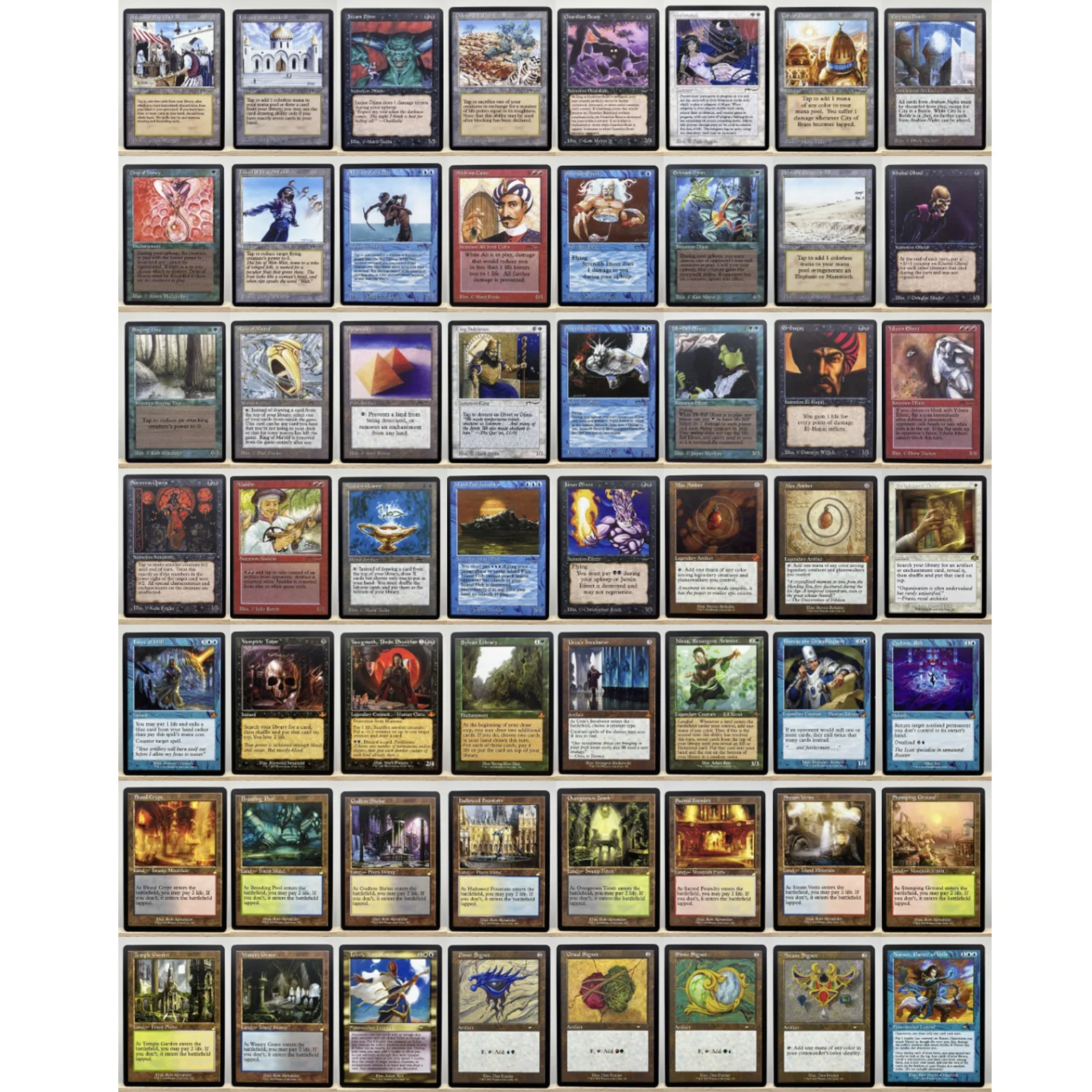 NONE Ganzes Set TCG-Karten für Home Play Proxy magical power9 beta fetch lands VMA dual shock land The One Ring sammeln Sol Ring 7