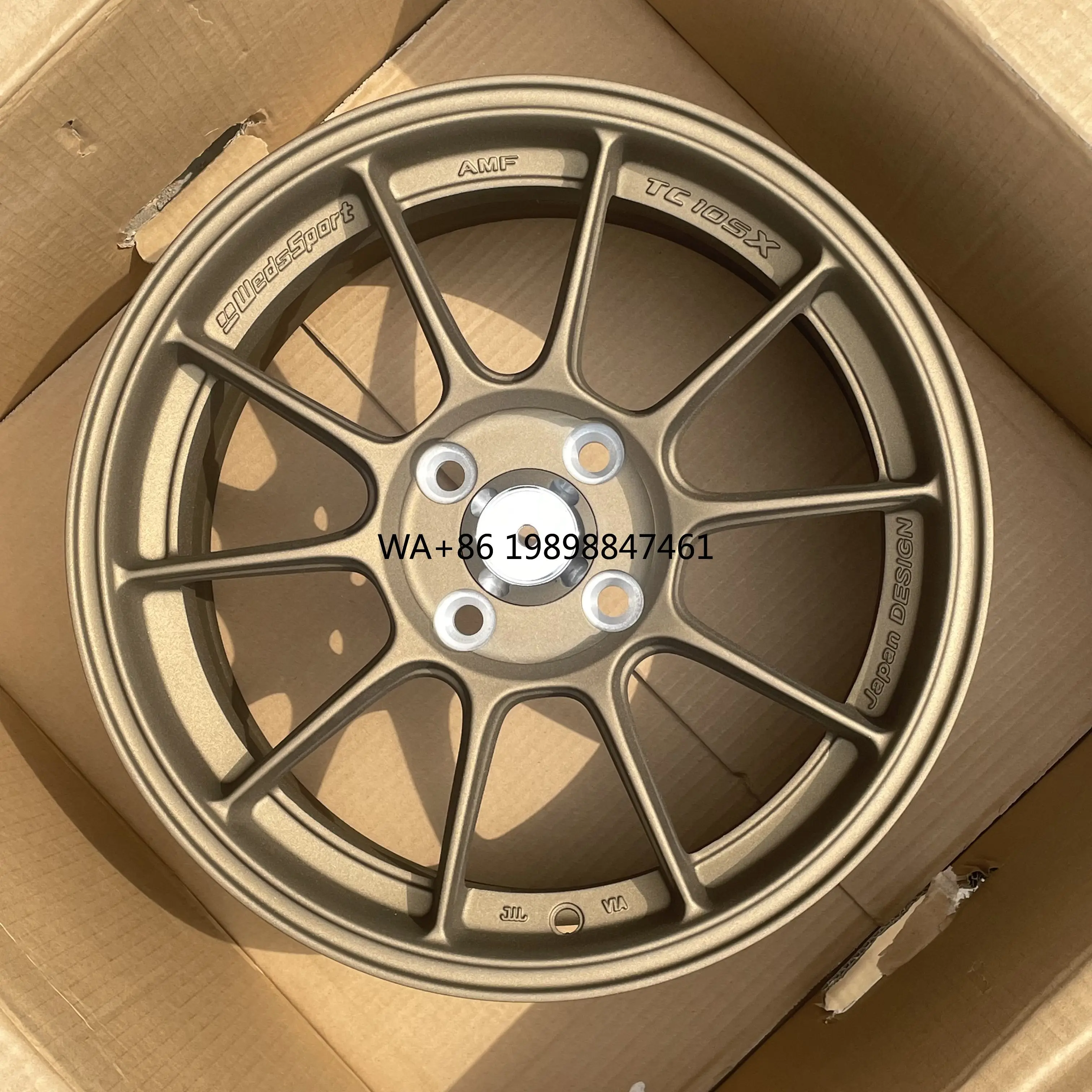 

GPWYK TC105x 15 Inch 4X100 Flow Forming Passenger Car Wheels Bronzed Black Hyper Black for Honda Mazda Kia