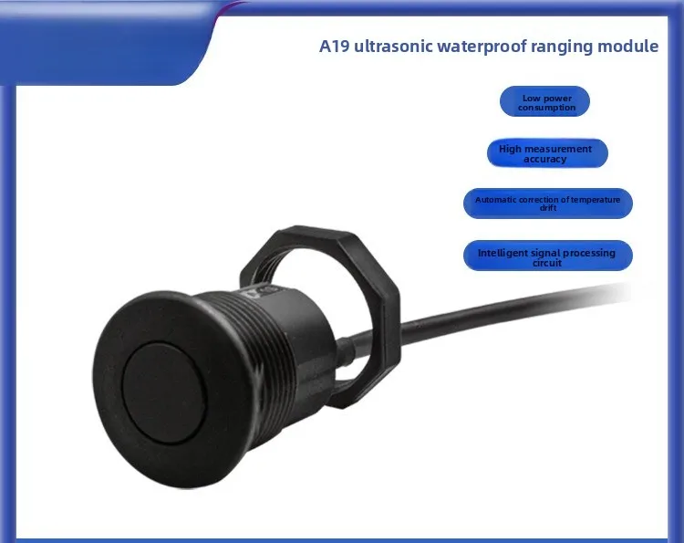 Ultrasonic height sensor height measurement instrument RS485 high precision instead of laser sensor