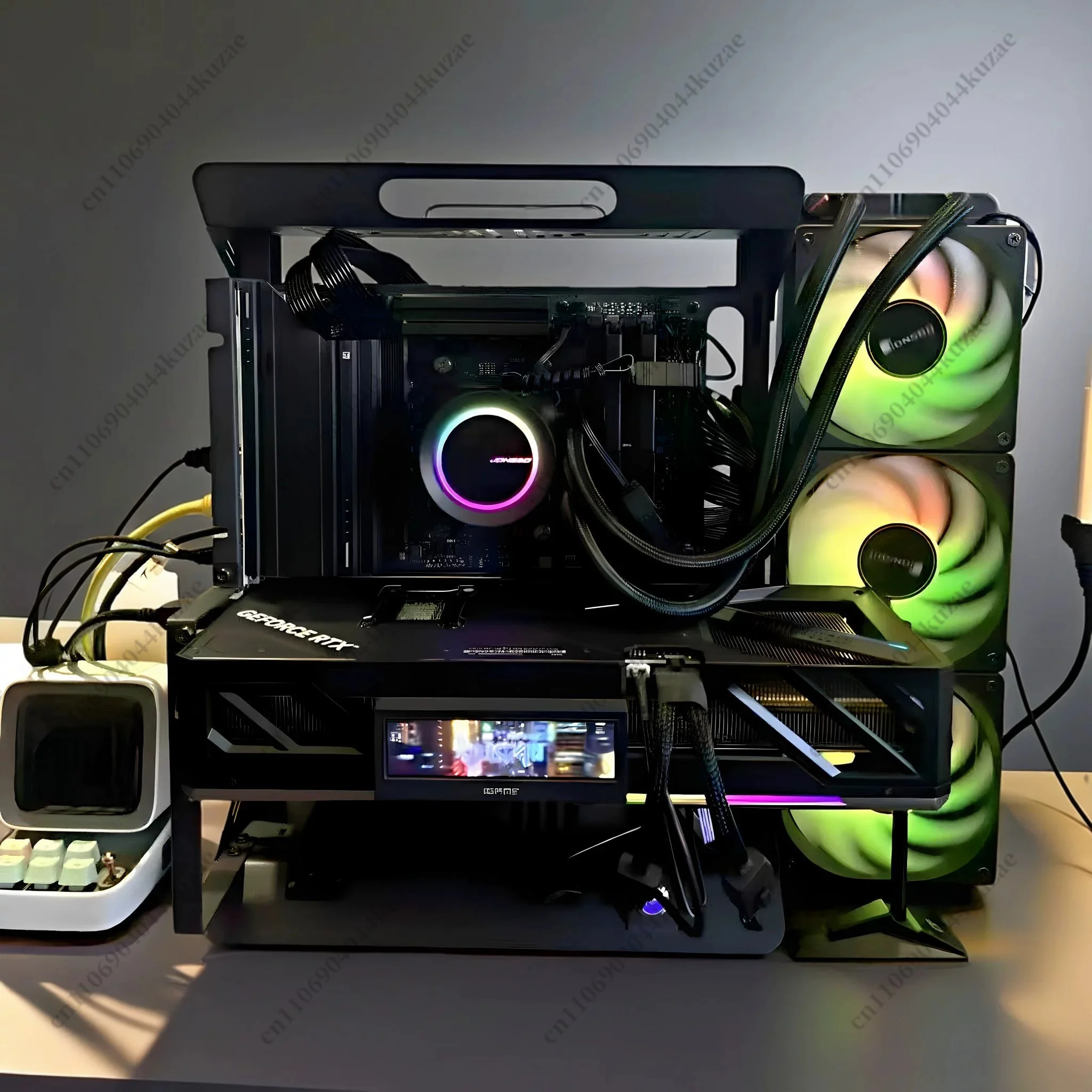 Open Frame Computer Case, Supp - Gpu Vertical Mount recension och pris