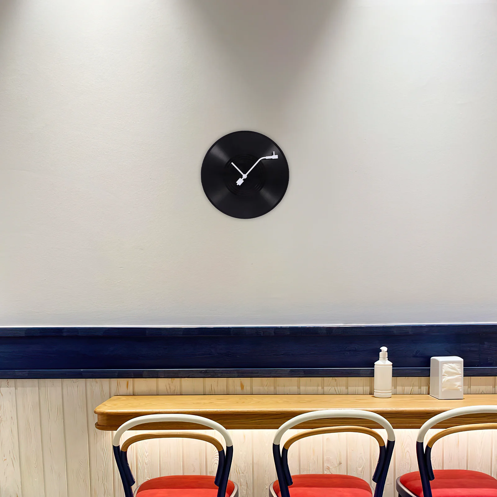 

1pcs Vinyl Record Wall Clock Round Decorative Hanging Clock For Living Room Bedroom Office Home Bar Wall Decor Unique Timepiece
