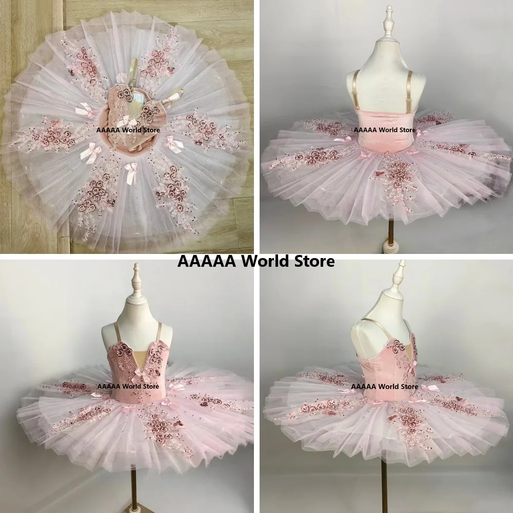

Professional Ballet Tutu Skirt for Girls Women Adult Swan Lake Cosplay Performance Dance Costume