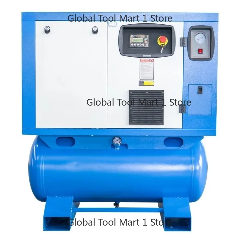 

Integrate Dryer 220V 380V 3p 50Hz 0.8Mpa 1.0mpa Industrial 200L 400L 500L tank 10HP 7.5KW 4-in-1 Screw air Compressor