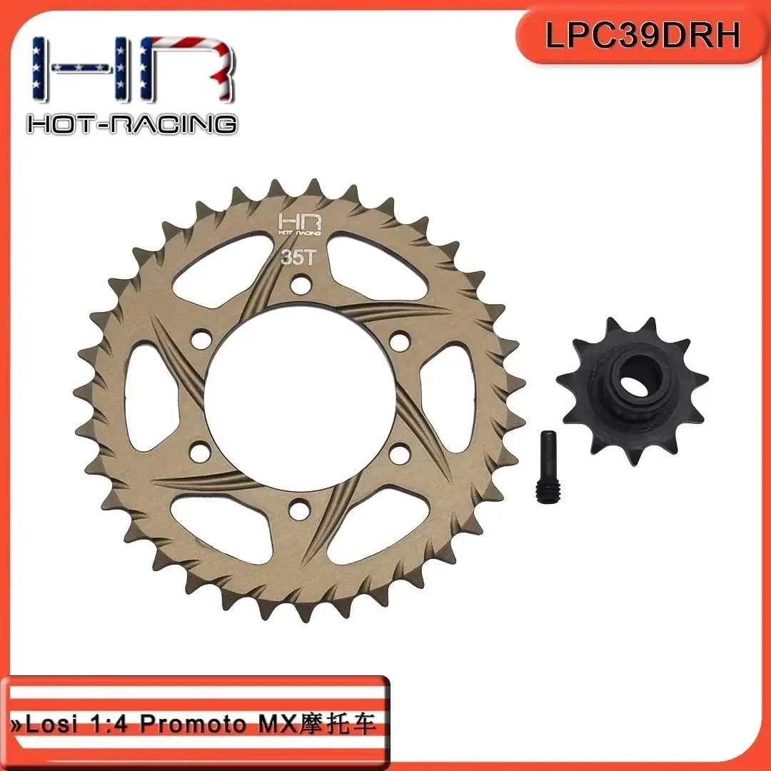 HR Losi 1:4 Promoto-MX Motorcycle Sprocket Kit 35T/11T