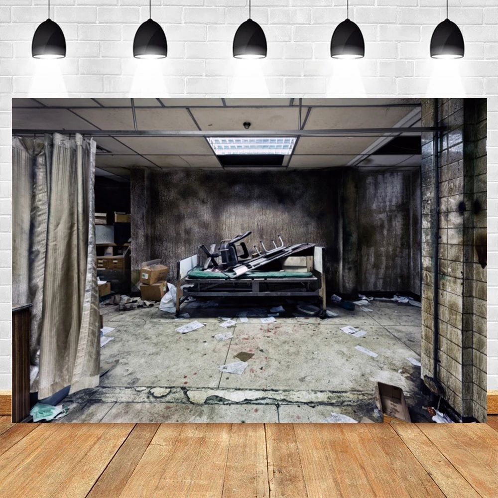 Ghost House Room Game Backdrop for Photography Dilapidated House Hospital Photographic Background Photo Studio Props