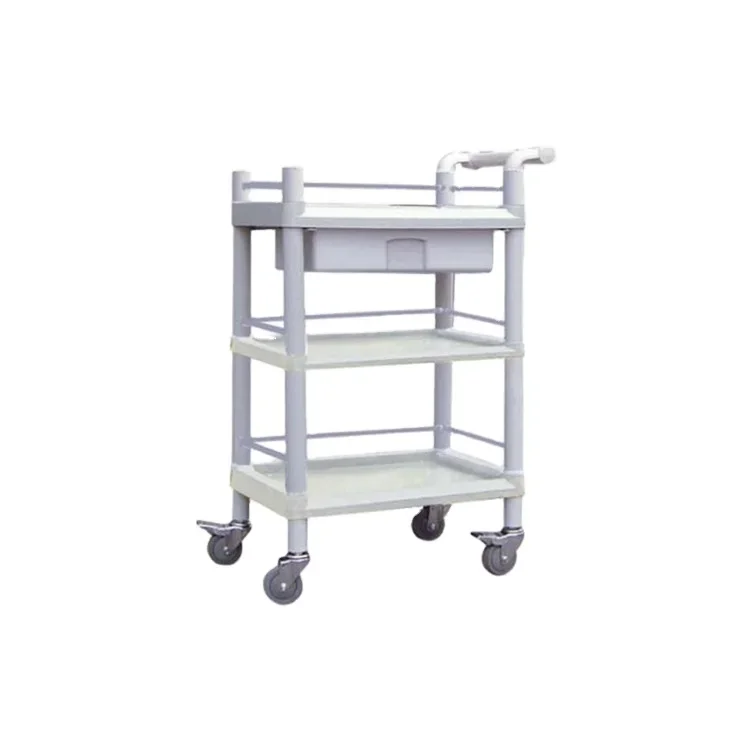 Multifunction Medical Rolling Utility Cart Plastic Multi-purpose Trolley Home Hospital Storage Organizer Cart