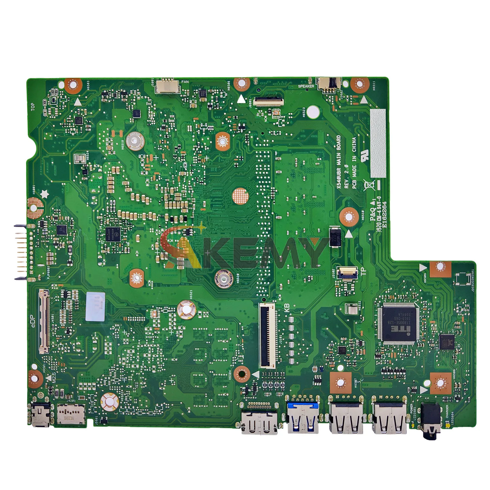 Placa-mãe para laptop X540UA, placa principal para ASUS P540U X540UBR A540U X540UV R540U X500U X540U F540U X540UAR X540UB com CPU I3 I5 I7