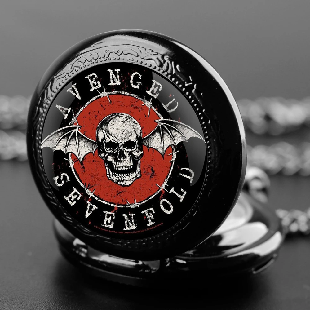 ساعة جيب كوارتز للنساء والرجال والأطفال، تصميم فريد من نوعه من Avenged Sevenfold Niklass، ساعات كلاسيكية، سلسلة مجوهرات، هدية قلادة