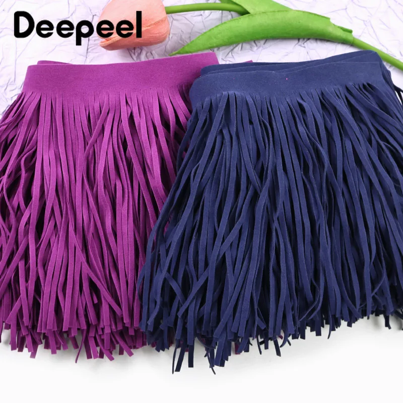 

1-10Meters 30cm Leather Suede Fringe Tassels for Curtain Dress Lace Trim Sofa Home Textile Decorative Fringes Sewing Accessories