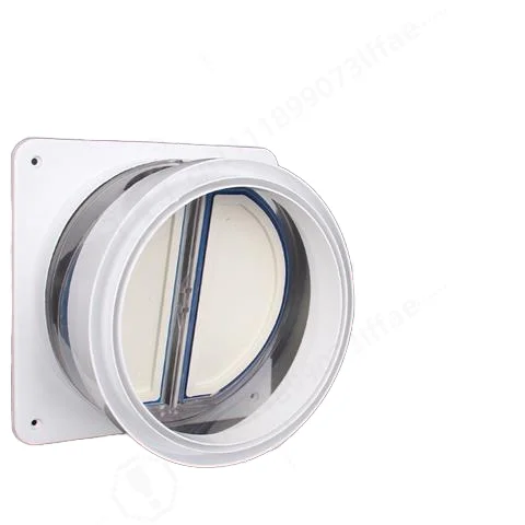 Universal Flue Check Valve, Anti‑Backflow Smoke Damper for Kitchen Bathroom, Range Hood Exhaust Pipe Public Duct Fitting