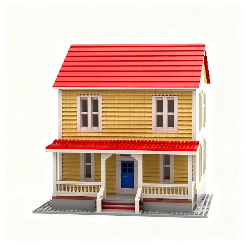 3920pcs MOC City Simple Farm House Michael Meyers' Halloween Model Building Blocks Christmas Gift Toy Craft Birthday 3D Creative