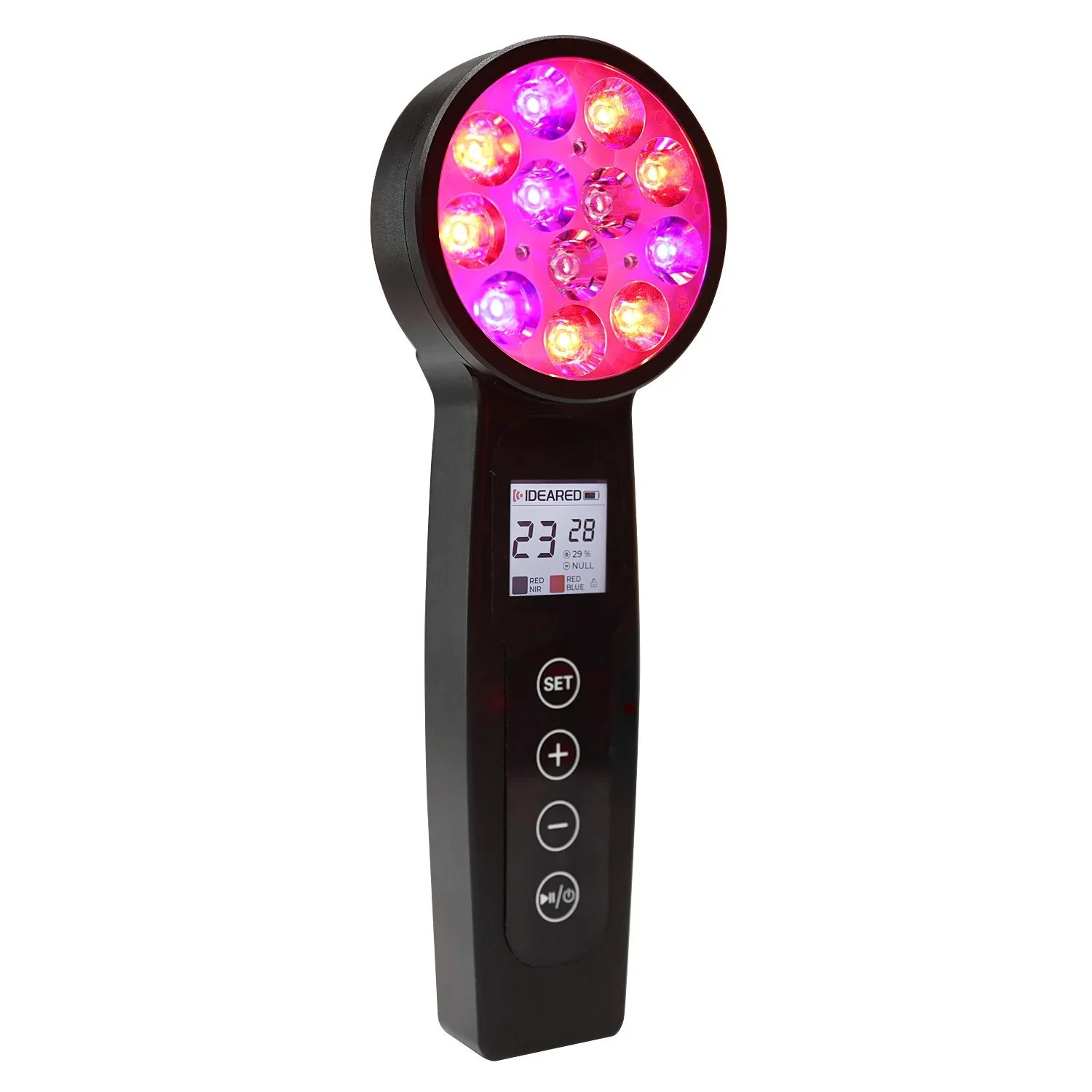 417nm&630nm&850nm LED Light Therapy Wand Rechargeable Handheld Red Light Therapy Device