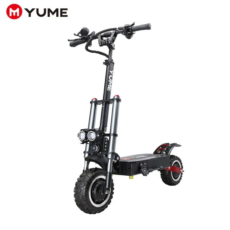 

3For YUME Y11 6000W Electric Scooter High Quality 11-Inch Fat Tire Stable Adult Scooter With 80km/h Max Speed 60V28.8Ah US Stock
