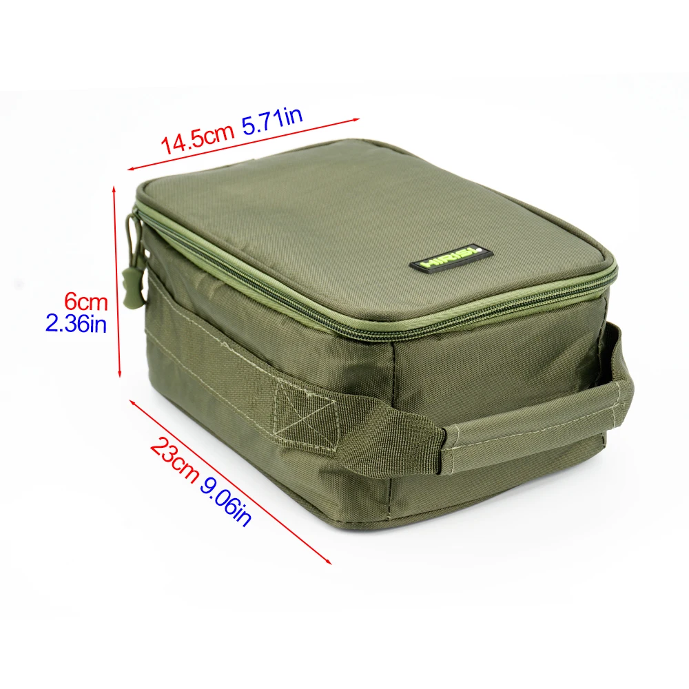 حقيبة أدوات هيريسي - حقيبة ظهر مقاومة للماء لمعدات الصيد مع 3 فواصل قابلة للتعديل للبكرة والملحقات W125 #2