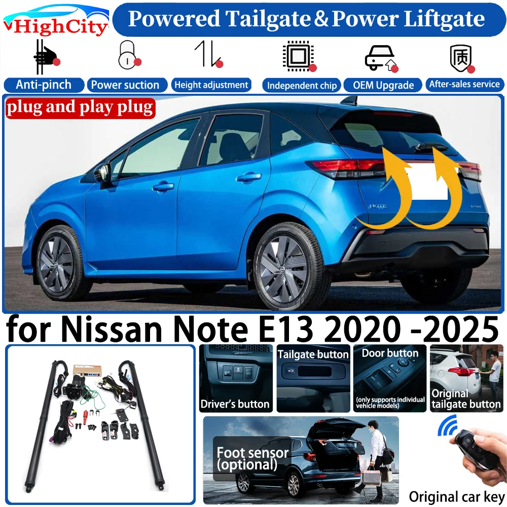 for Nissan Note E13 2020-2025 Automatic Smart Powered Tailgate Power Liftgate System Strut Trunk Lift Kit Rear Trunk Opener