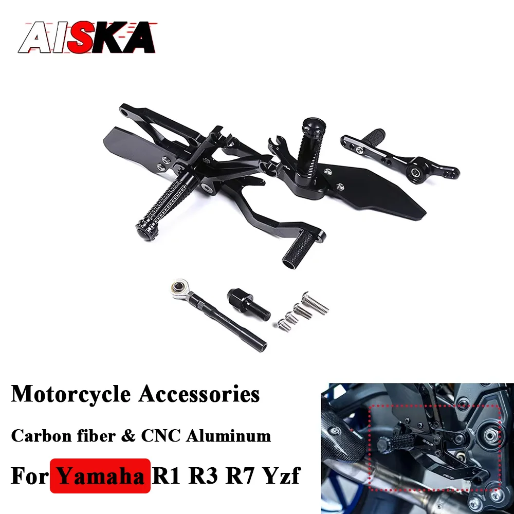 

Подножка для ног для YAMAHA YZF R7 R3 R1 2021 2022 2023 2024, подножка для мотоцикла, задние подножки, регулятор пятки, защита пятки, задняя часть