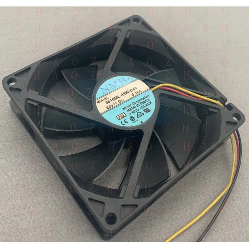 L+ 1PCS for NMB 3610ML-05W-B49 MODEL DC 24V 0.16A Case Cooling Fan FANUC 3 Pin