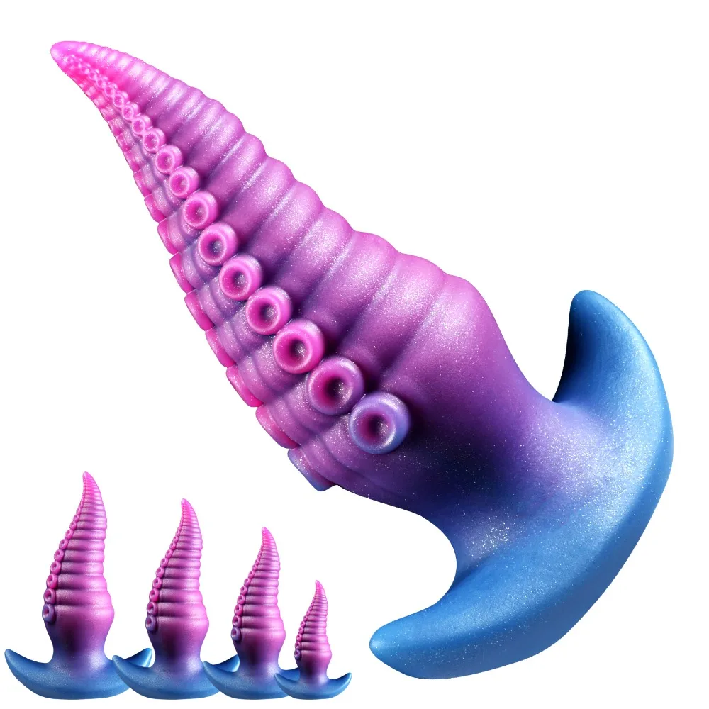 Wearable Octopus Tentacle Dildo Anal Plug Silicone Anus Ass But Butt Plug Wear Analplug Buttplug Butplug Sex Toys For Women Men