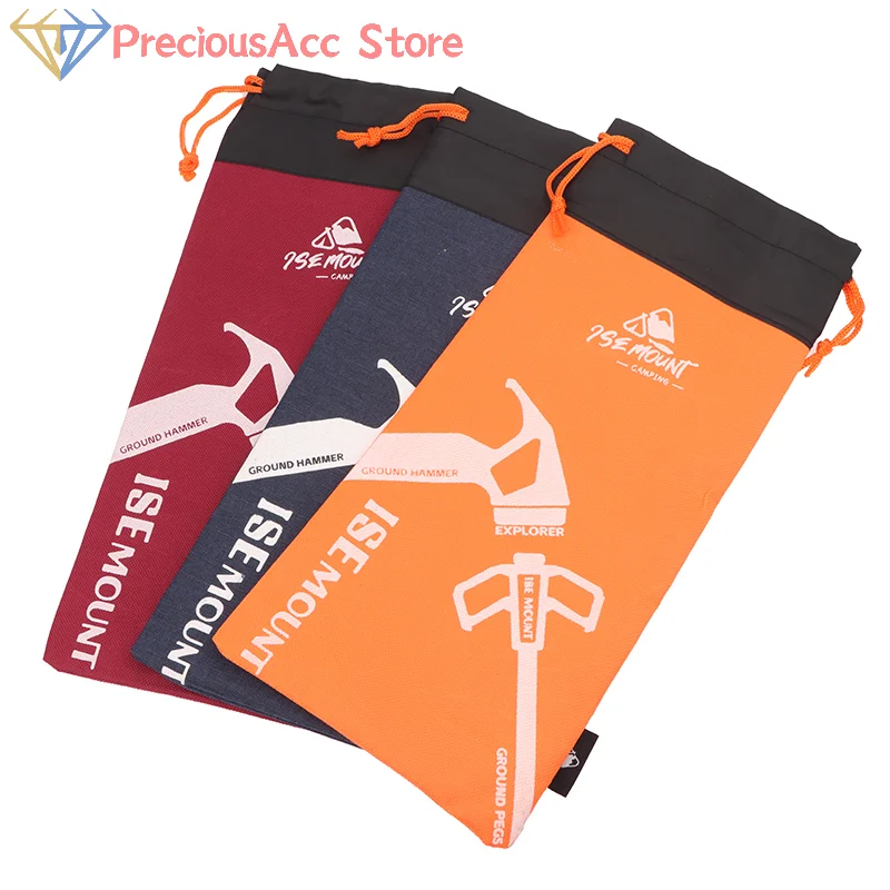 Oxford Tuch Heringe Nägel Lagerung Tasche Tragbare Pfahl Taschen Kordelzug Organizer Outdoor Camping Reisen Liefert
