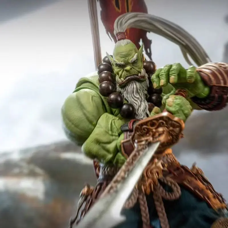 World of Warcraft Tribal Guard Orc Action Figure escala 1/10 colecionável feito à mão modelo móvel ornamentos para jogadores e fãs
