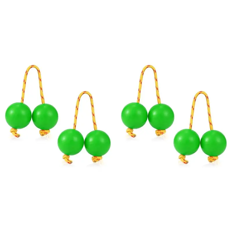 A99I-2 Pairs Aslatua Shakers Kashaka Musical Percussion Instrument African Asalato Shaker Rhythmic Balls Green