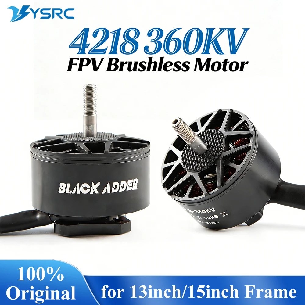 

1/4 шт. Бесколлекторный FPV-мотор 4218 360KV 6-12S, запчасти для радиоуправляемых моделей, вал M6 для гоночного дрона Mark4 15 дюймов, 3-лопастной пропеллер 1410 1310