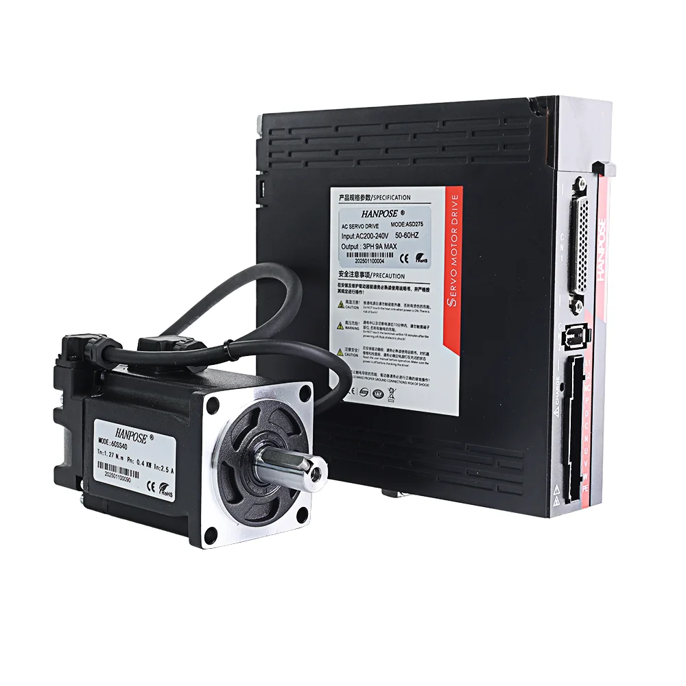 

400W AC Servo Motor Drive Kit for Cutting Machine | 60SS40 Motor & ASD240 Drive (220V)