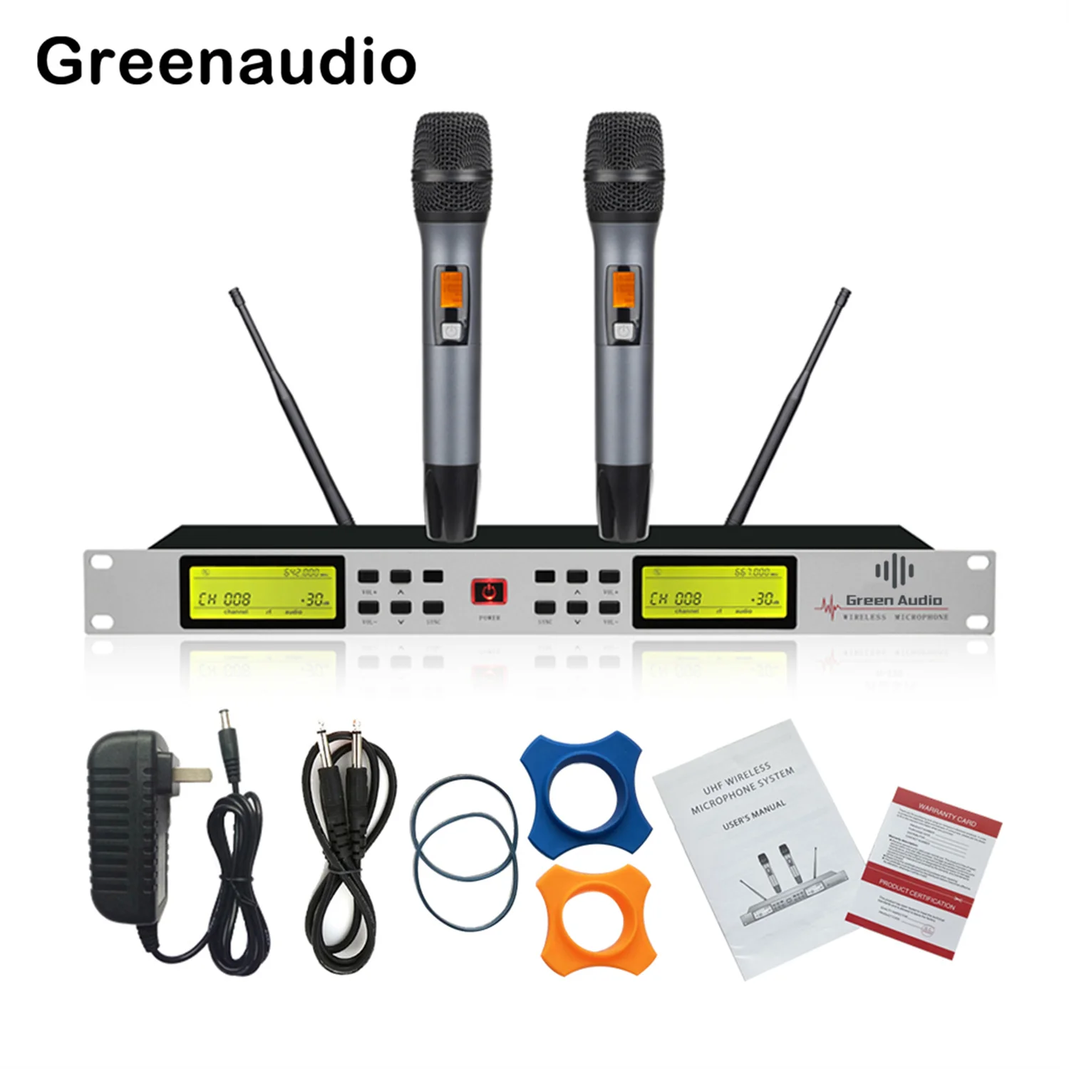 GAW-L500 mikrofon nirkabel UHF profesional kualitas tinggi dengan jarak transmisi 100 meter