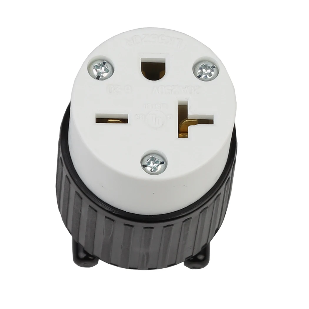 NEMA 6-20R Self-wiring socket, NEMA US Anti-drop 6-20R Female Industrial Plug Direct Connector Converter