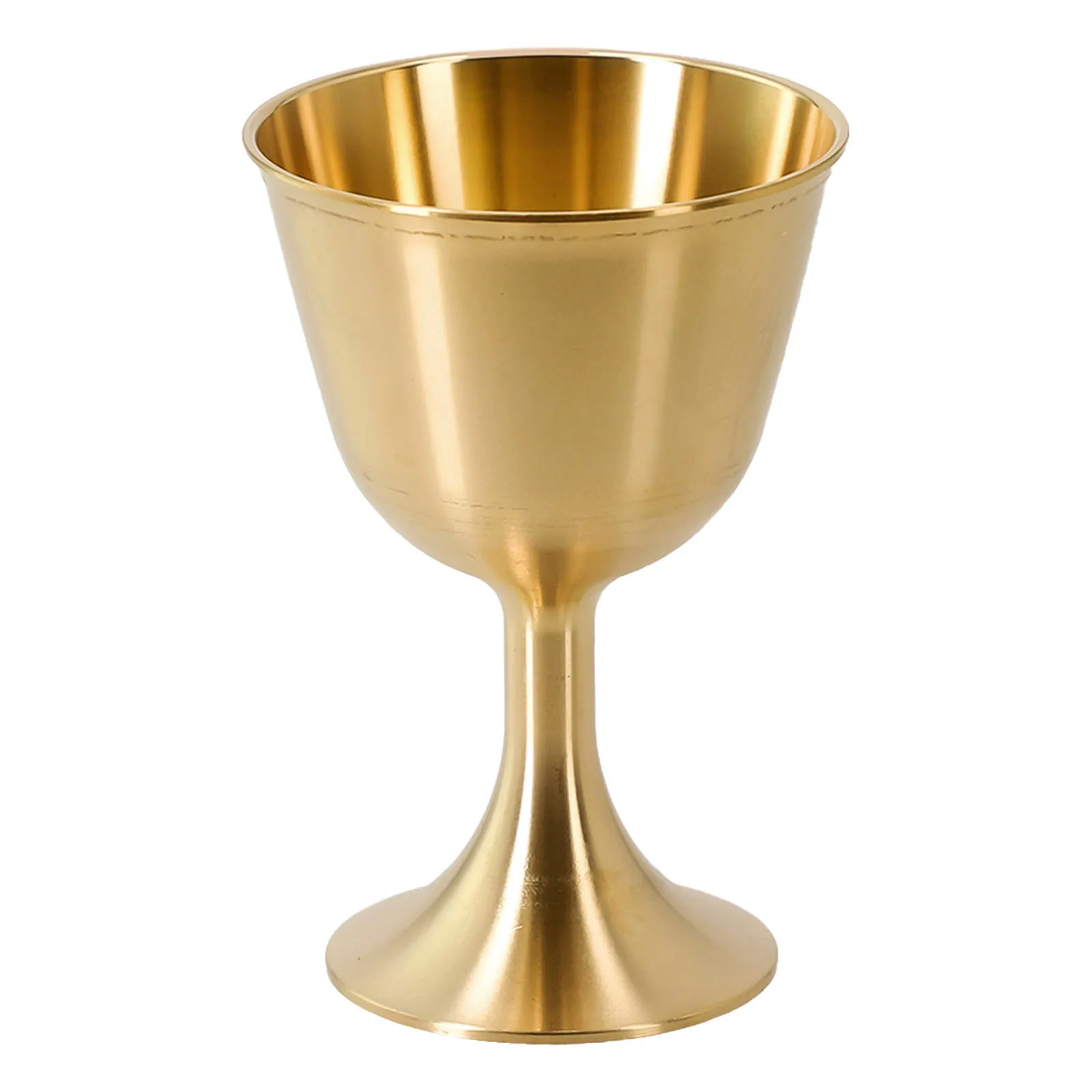 Vasos para beber, copa de vino de cobre con borde liso, agua dorada, copa de vino tinto ligera, taza de latón, vajilla de alta calidad