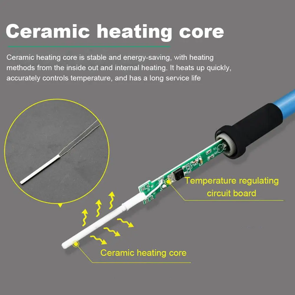 Multifunctional Adjustable Temperature Electric Soldering Iron Welding Solder Repair Tool Electric Soldering Iron Set 220V 60W