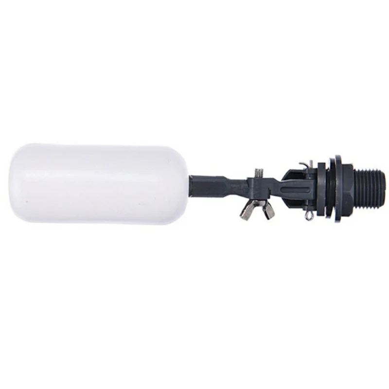 Portable White  Plastic Adjustable  Auto Fill  Float Ball Valve Shut Off Water Control Switch 1/2 Inch For Automatic Fill Parts