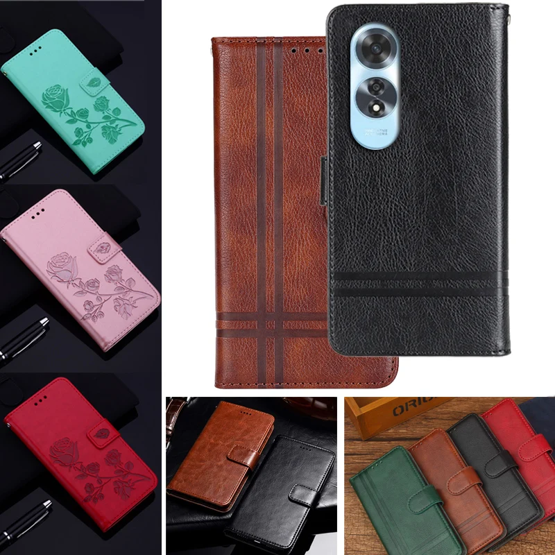 For OPPO A60 Case Flip Wallet Book Cover on For Coque For OPPOA60 OPPO A 60 4G CPH2631 Leather Protect Phone Case Fundas