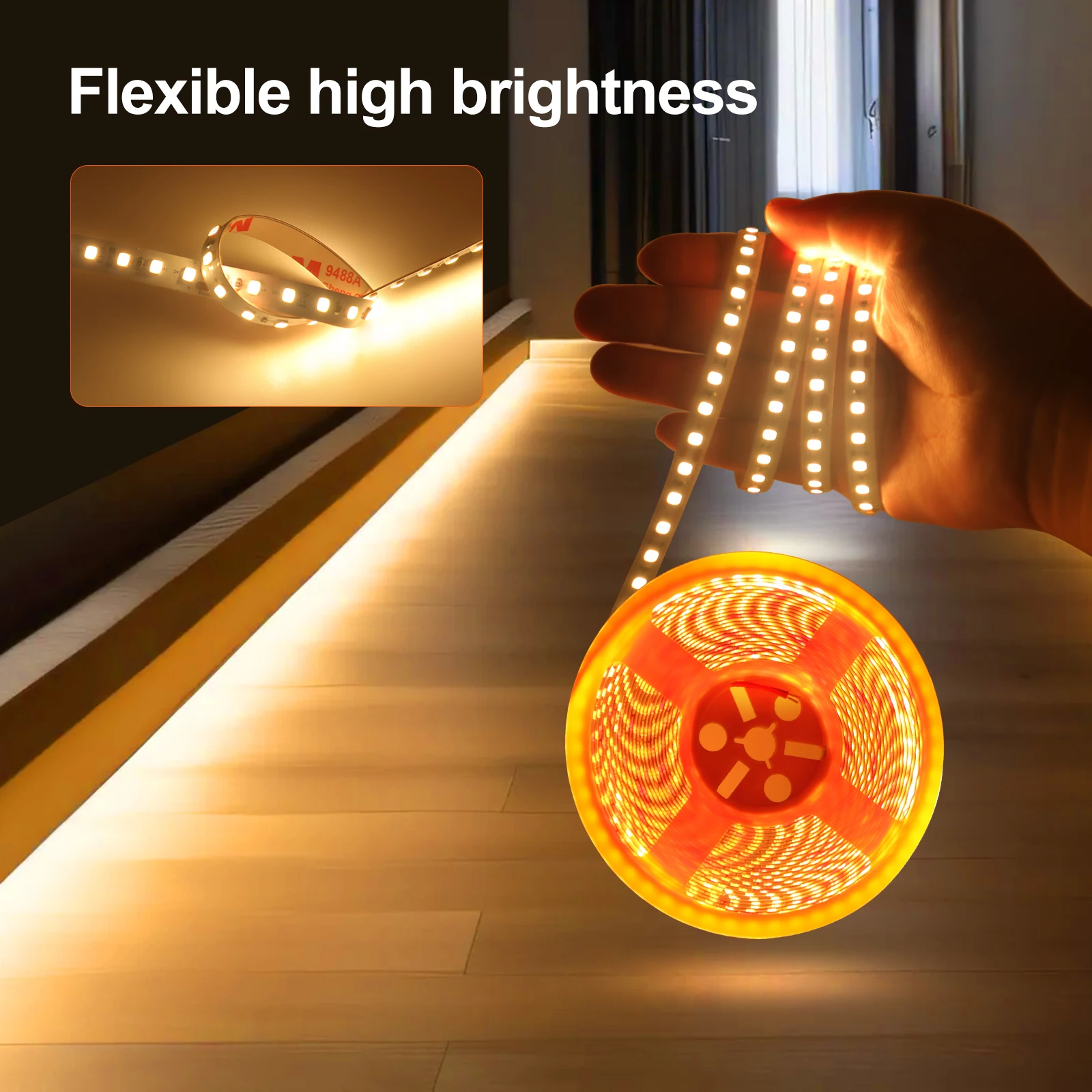 10M/Roll LED Strip DC 24V 2835 120Leds/m Flexible LED Tape Light IP20 RA98 Ribbon Diode Stripe 2700K 3000K 4000K 5000K 6000K