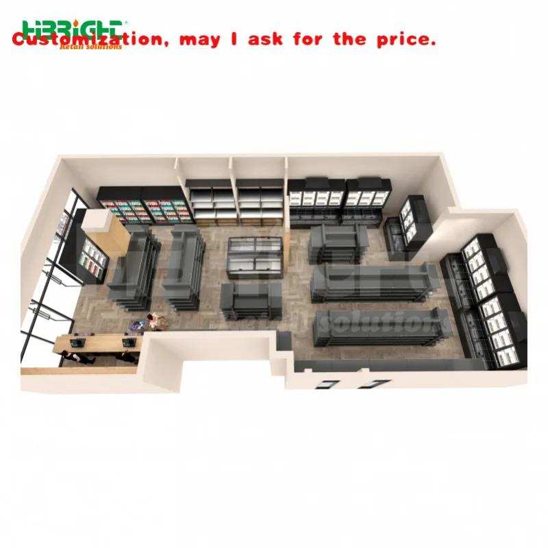 custom.Supermarket Layout Design Supermarket  Market Produce Retail Food Vegetable  convenience Store Shop