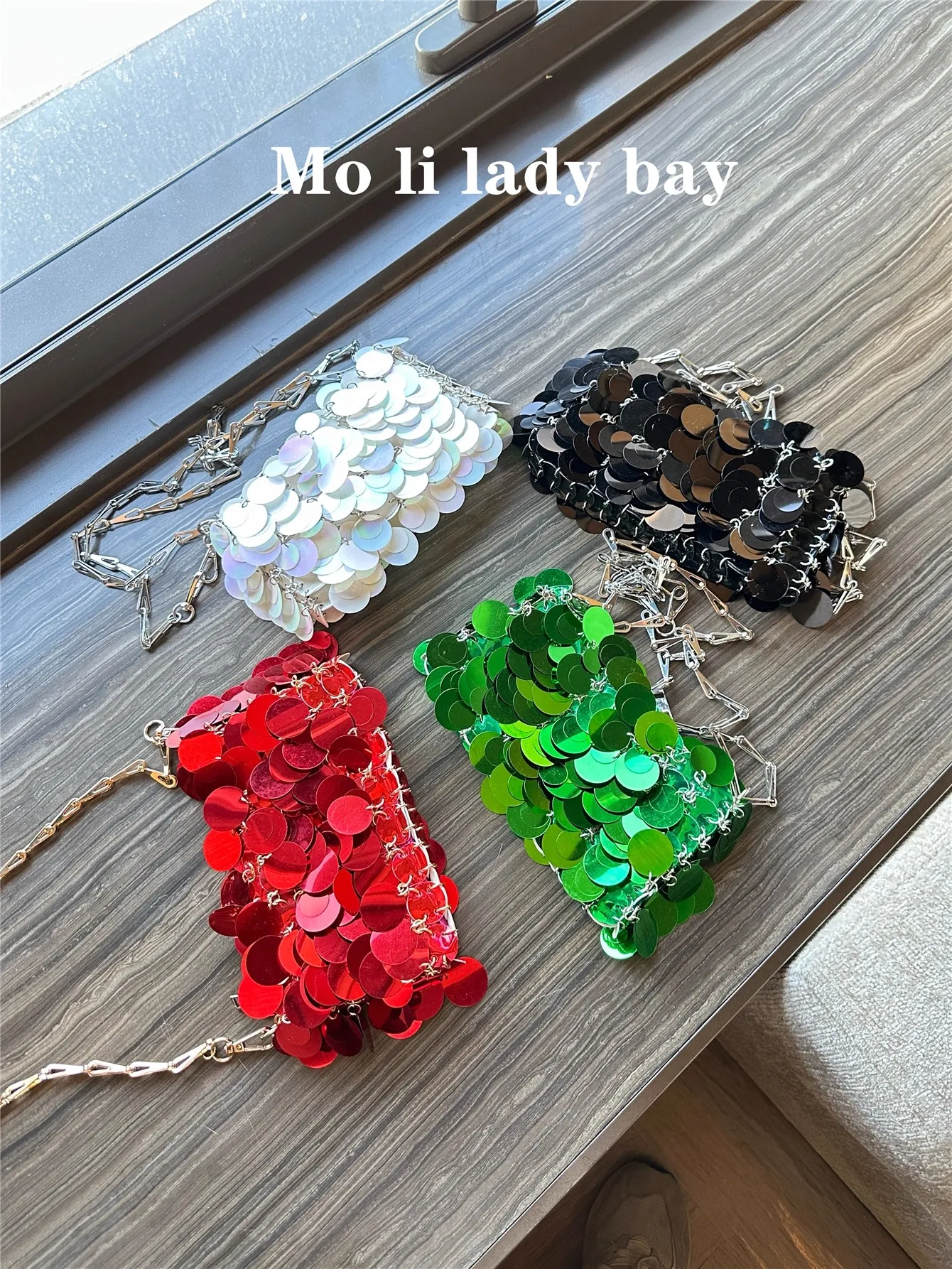 بريق لامعة الترتر حقيبة مربعة موضة المرأة حقيبة يد فاخرة مخلب محفظة حفل زفاف مأدبة حقيبة الكتف حقيبة كروسبودي #6