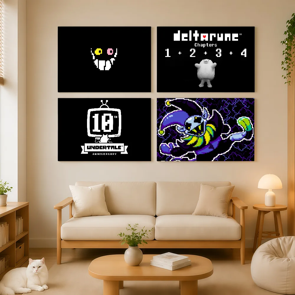 Game Pixel Fanart Cute D-Deltarune flag Durable Outdoor Indoor Patio Festive Decoration Classic Design Pole Wall Room Banner