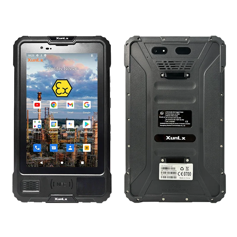 8 Inch Rugged Table Mounted Barcode Fingerprint Tablette Octa Core 4G Android 12 Car Industrial Tablet With Pda Scanner