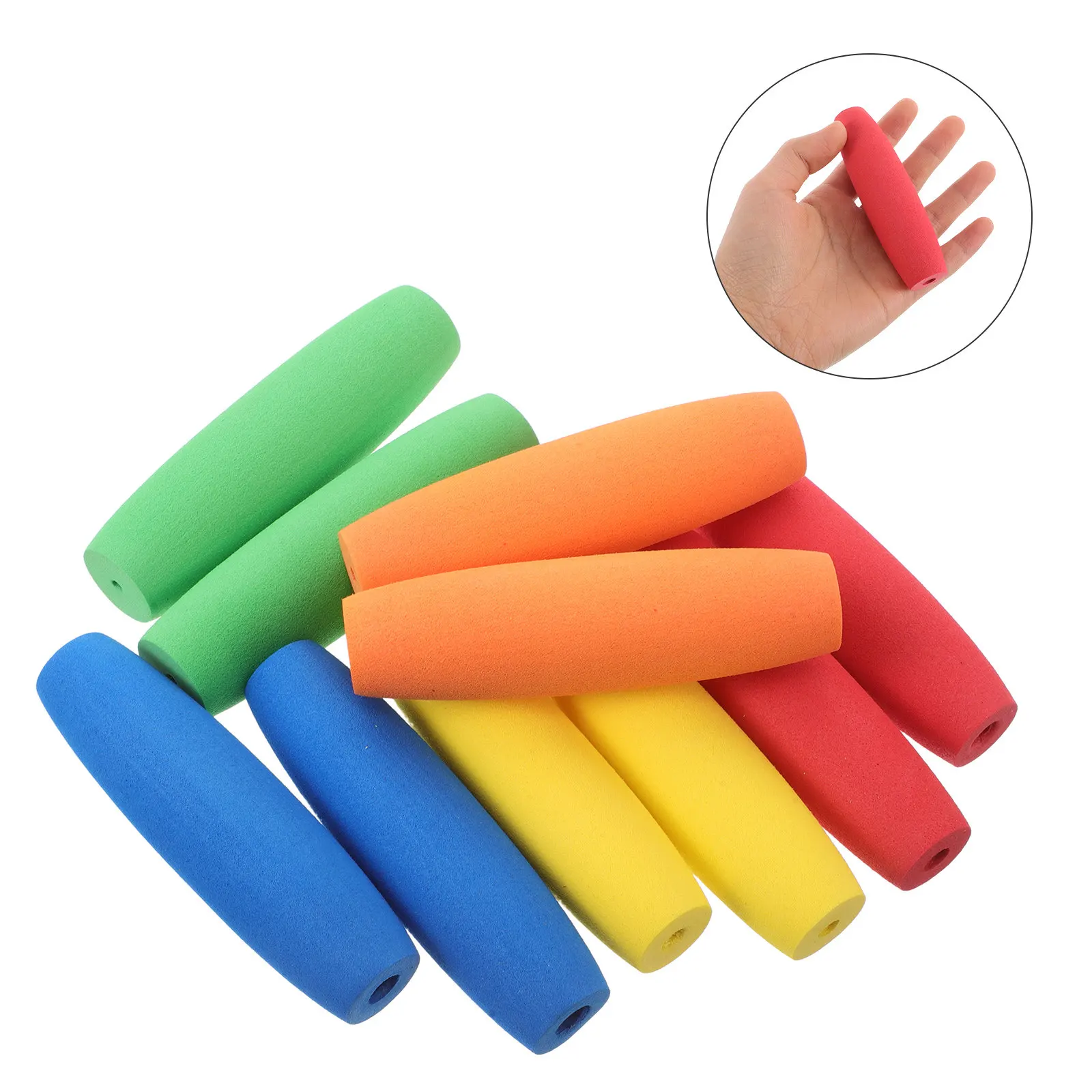 

10Pcs Eva Crochet Hook Ergonomic Grips Soft Non Slip Colorful Handle Covers for Improved Control Reduced Hand Fatigue Crochet