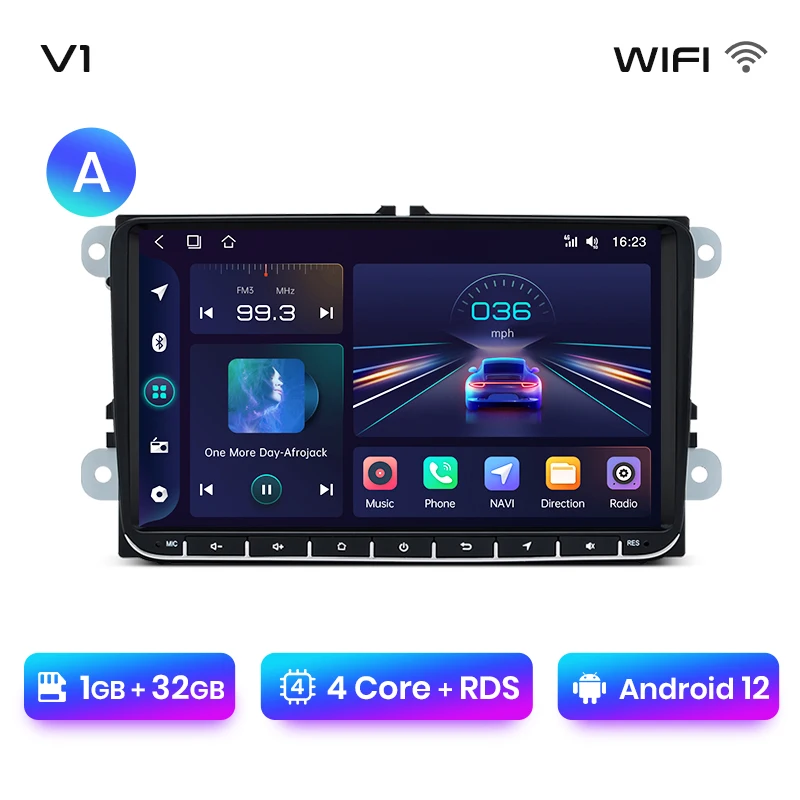 Junsun 7 ''9'' Draadloze Carplay Auto Radio Voor Vw Passat B6 B7 T5 Tiguan Touran Golf Polo Skoda Seat Android Autoradio Rds