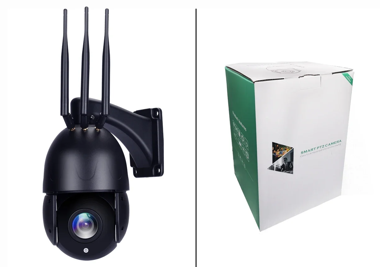 Icsee 8MP Outdoor CCTV Security Camera 4G Network Camera Hd  Ptz Video  Ip Camera