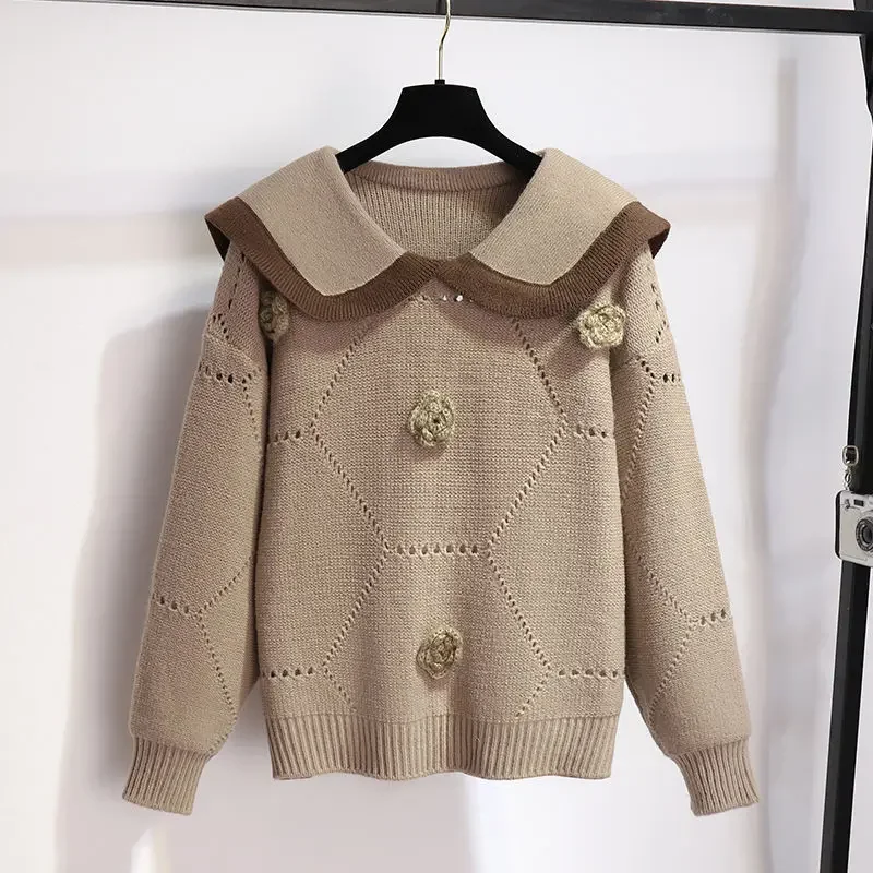 

New Large Women's Style Polo Top Casual Versatile Half Skirt Two Piece Set Fashion Autumn and Winter Set Women's 2025