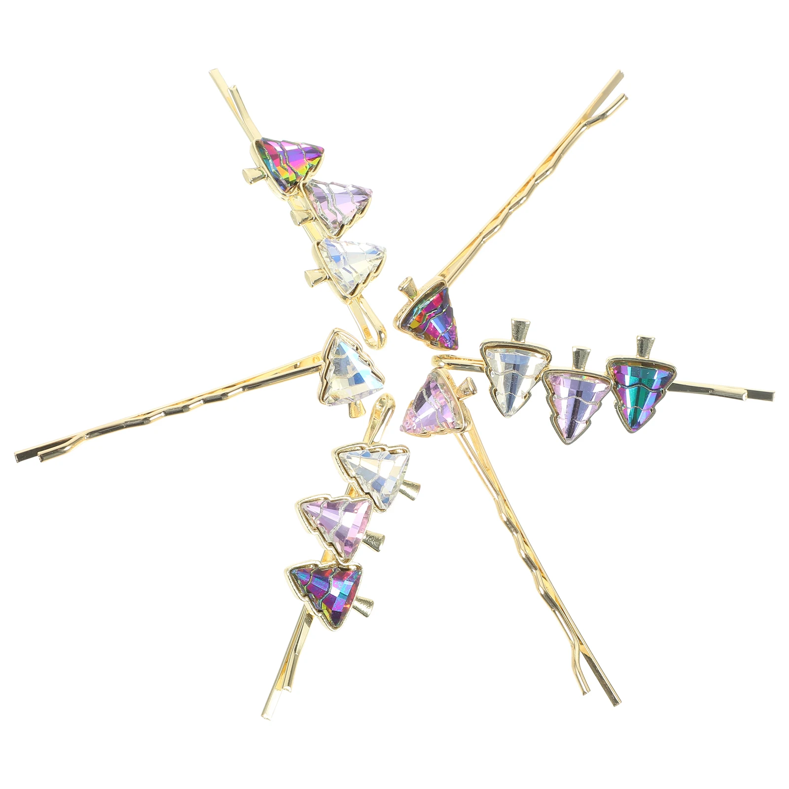 

6шт ChristmasTreeЗажимы для волосBobbyPinforWomenThinHairSmallMetalDecorativeChristmasHairJewelryStylingTools