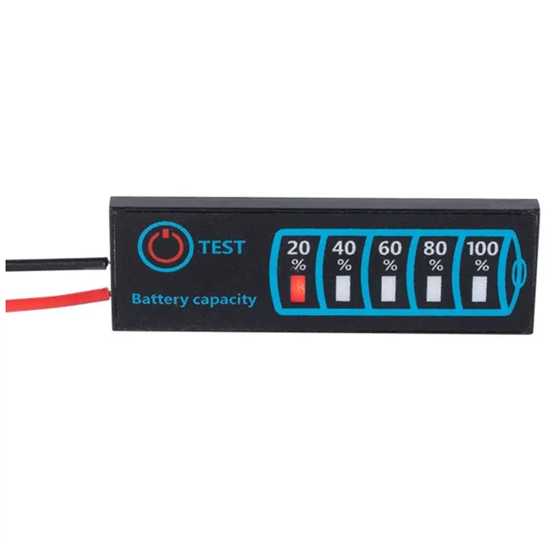 DT60 LED Power Display Board Dc5-30V 12V 24V Power Indicator Lithium Lead Acid Battery General Power Display